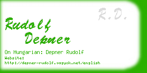 rudolf depner business card